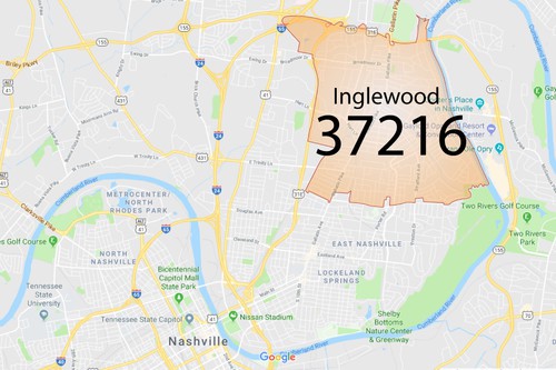 East Nashville Zip Code Map Zip Code 37216 - Inglewood - 2020 Lisa Rumley-Lewis 615-478-7591